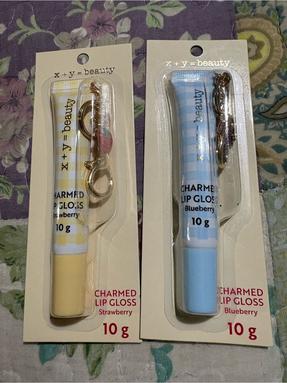 Charmed Lip Gloss - Yellow (Strawberry) & Blue (Blueberry)
